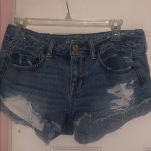 American eagle cutoff denim shorts
